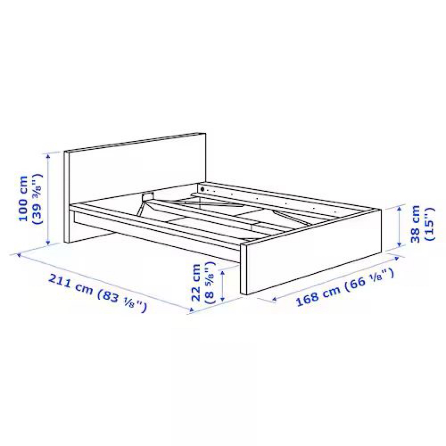 Queen Bed Frame with Storage