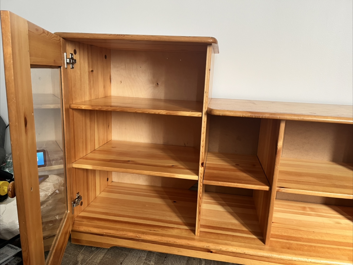 Solid Pine Wood Entertainment Centre