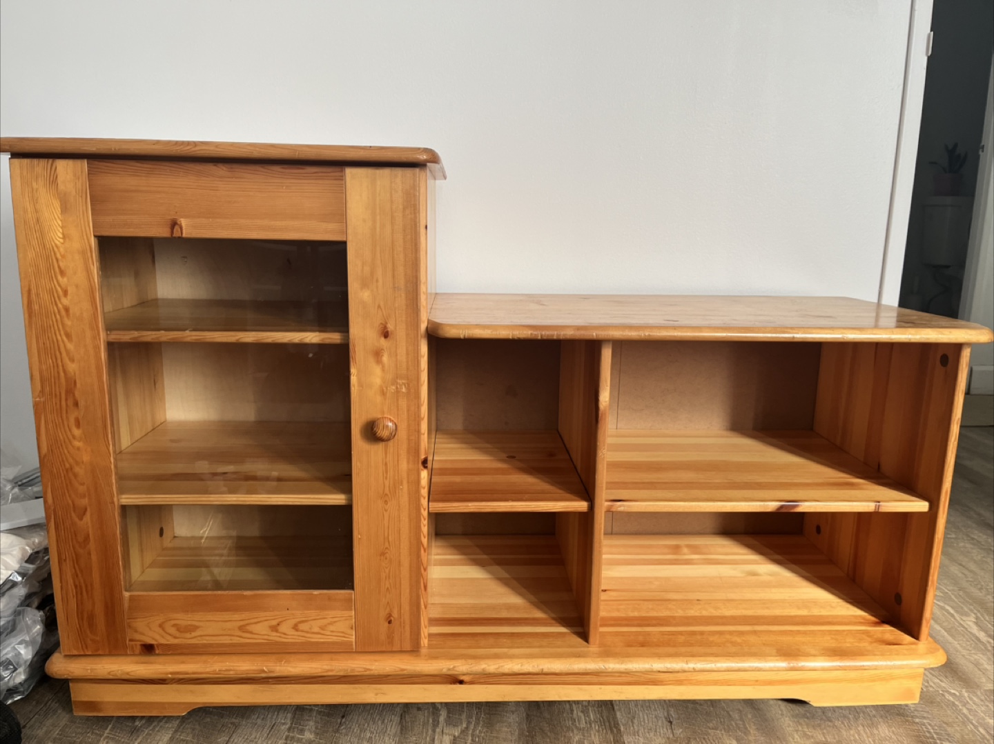 Solid Pine Wood Entertainment Centre - photo 2