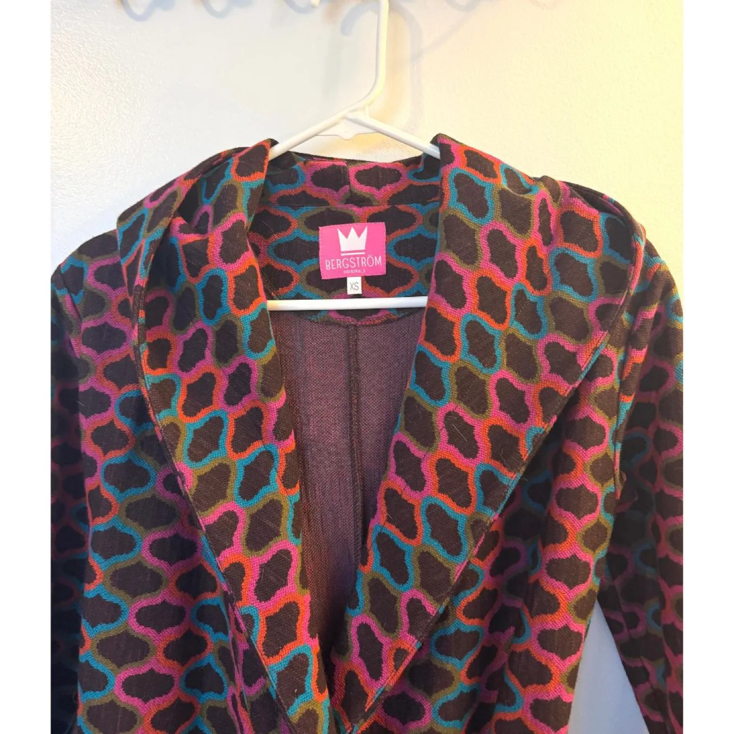 Bergstrom XS Hooded Jacket - Multicoloured Geometric Pattern image indicator(4)