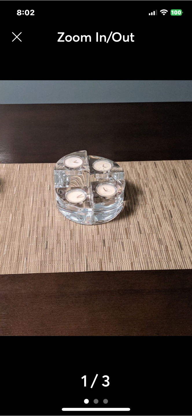 Crystal Candle Holder Set