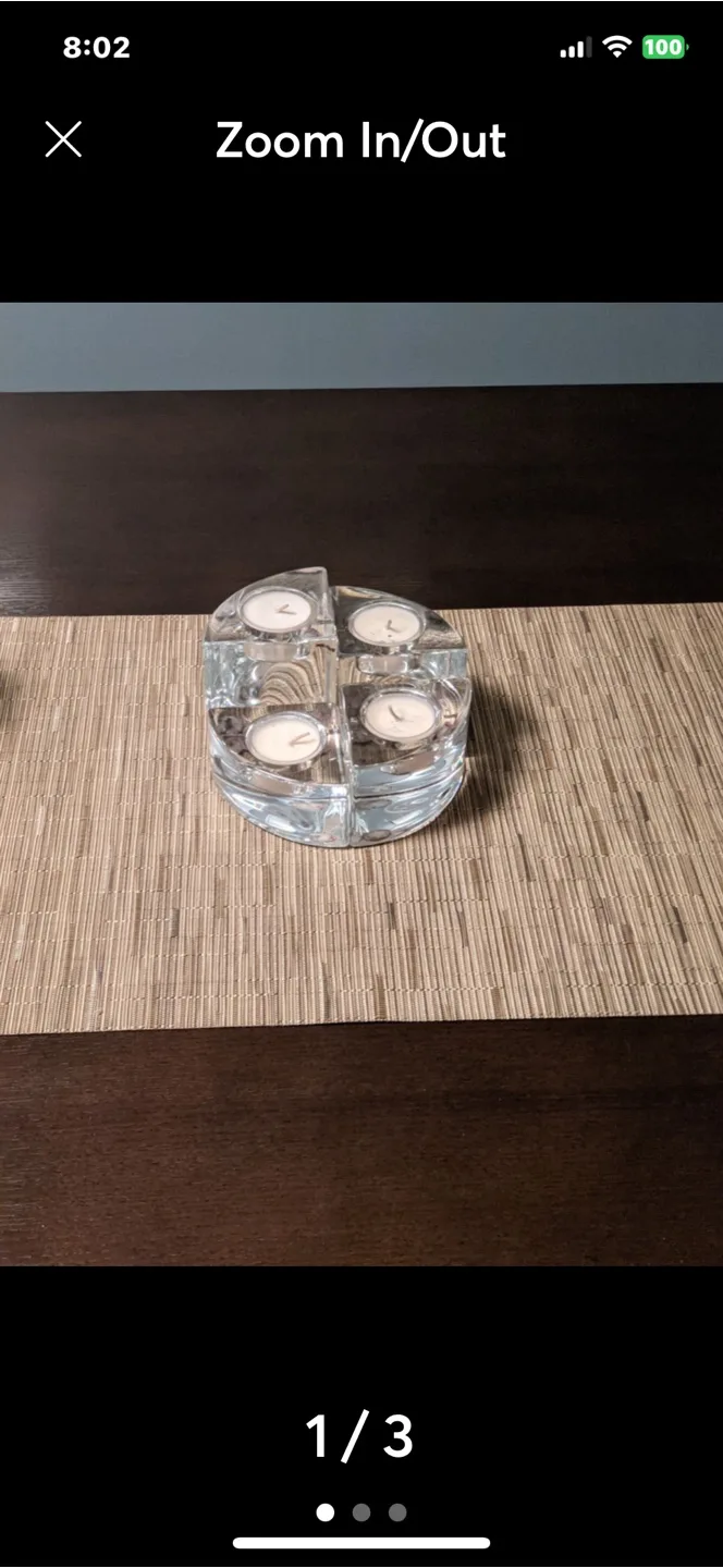 Crystal Candle Holder Set thumbnail