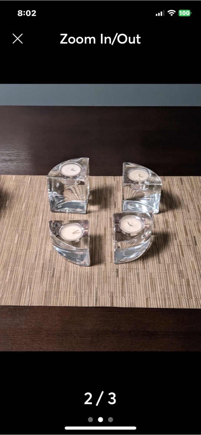 Crystal Candle Holder Set - photo 2