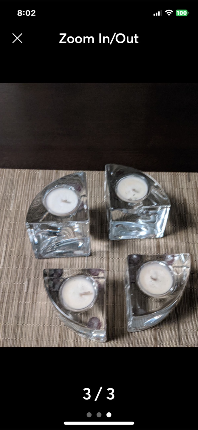 Crystal Candle Holder Set - photo 3