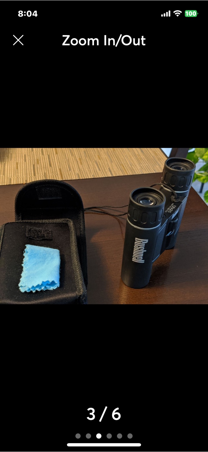 Bushnell 10x25 Binoculars with Case - photo 3