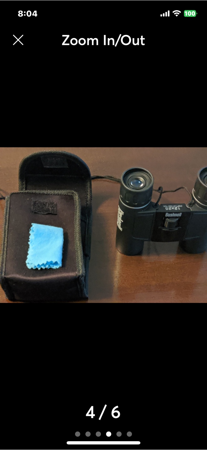 Bushnell 10x25 Binoculars with Case - photo 4