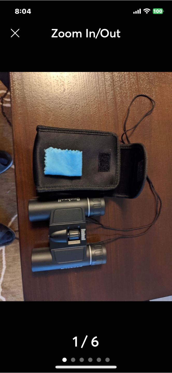 Bushnell 10x25 Binoculars with Case