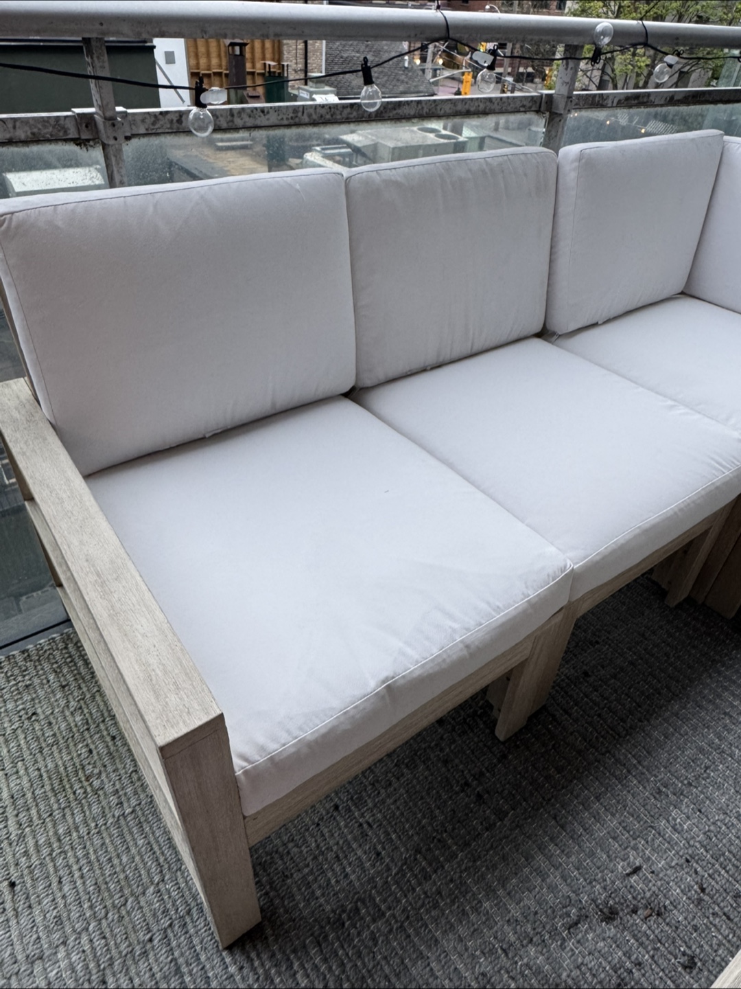 Outdoor Patio Sectional Sofa Set with Coffee Table - photo 2