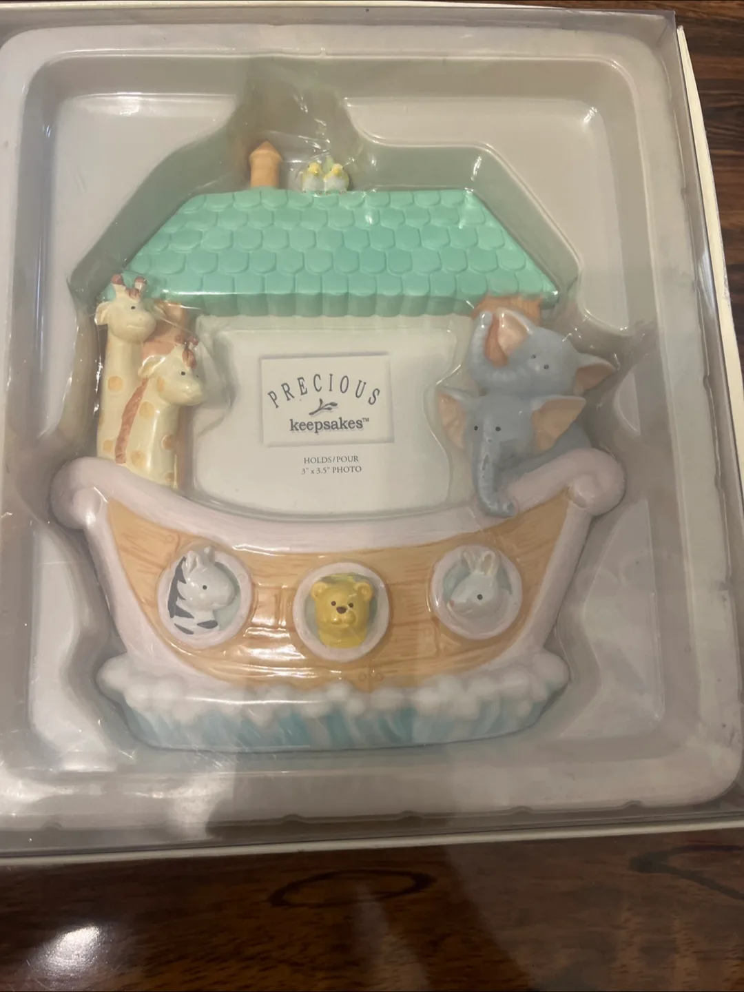 Precious Keepsakes Baby Gift Set -  Plush Bear & Ark Photo Frame image indicator(3)