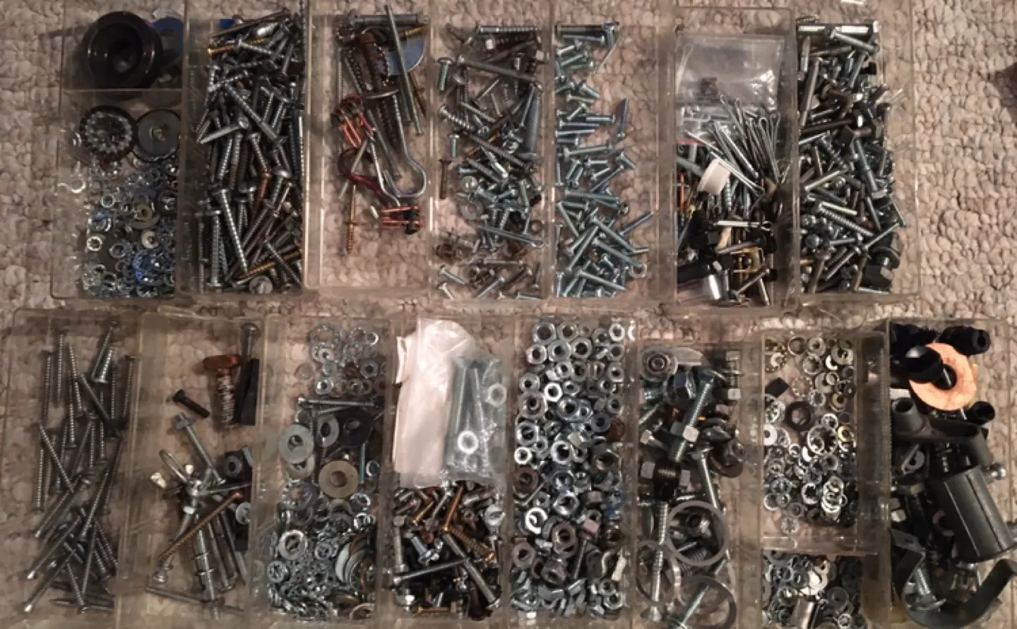 Assorted Screws, Bolts, Nuts, and Washers thumbnail