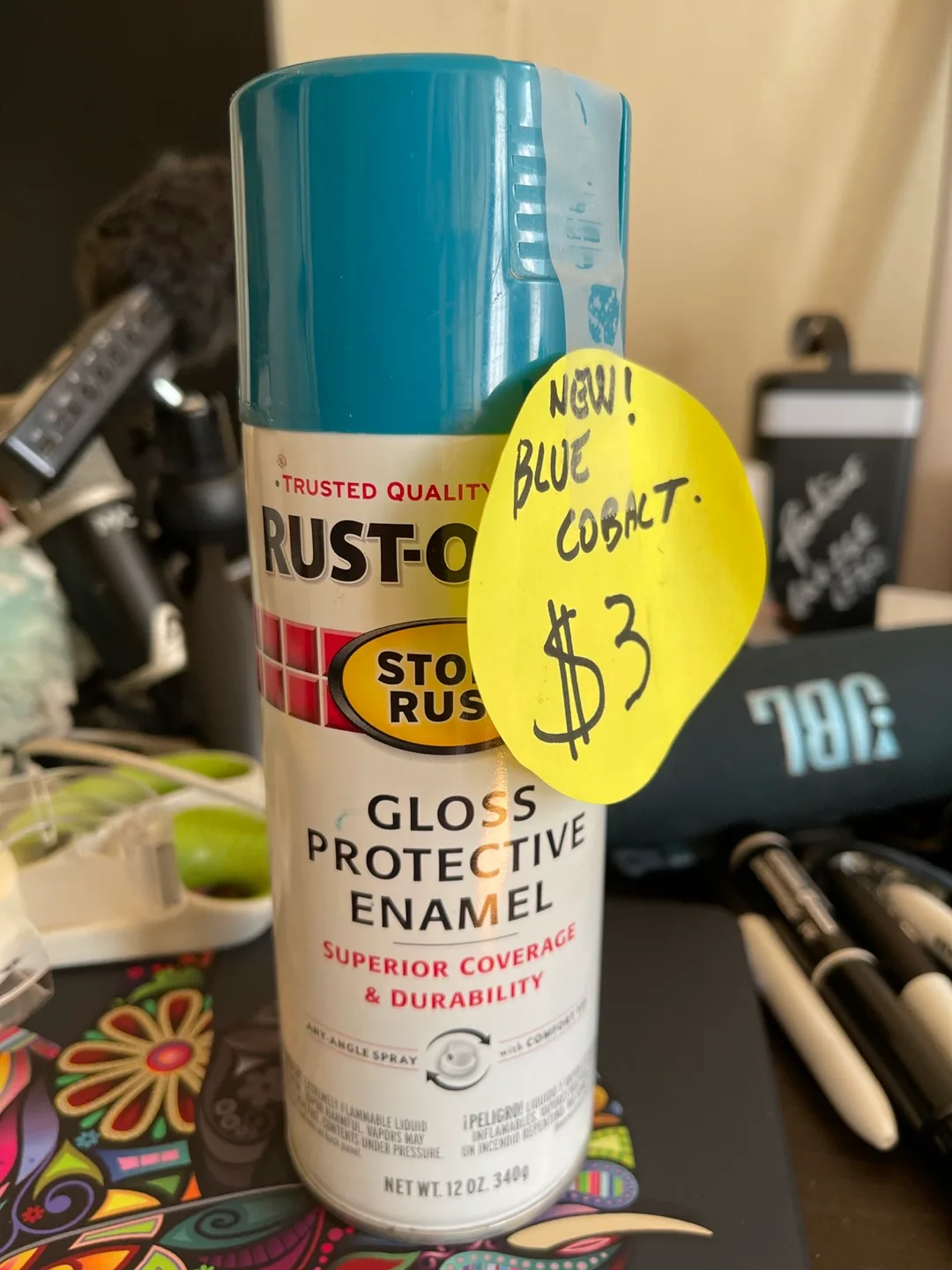 Rust-Oleum Gloss Protective Enamel Spray Paint - Blue Cobalt thumbnail