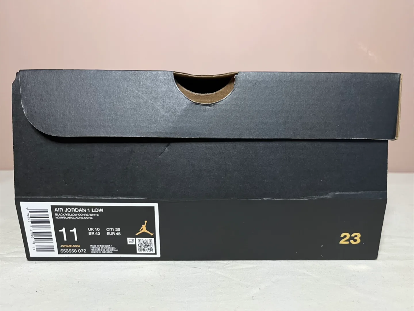 Air Jordan 1 Low Black/Yellow Ochre - Size 11 Men’s image indicator(6)