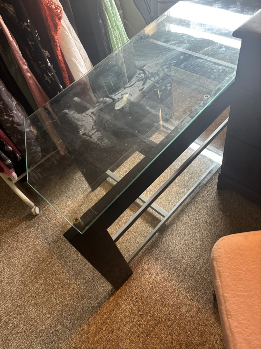 Glass Top TV Stand