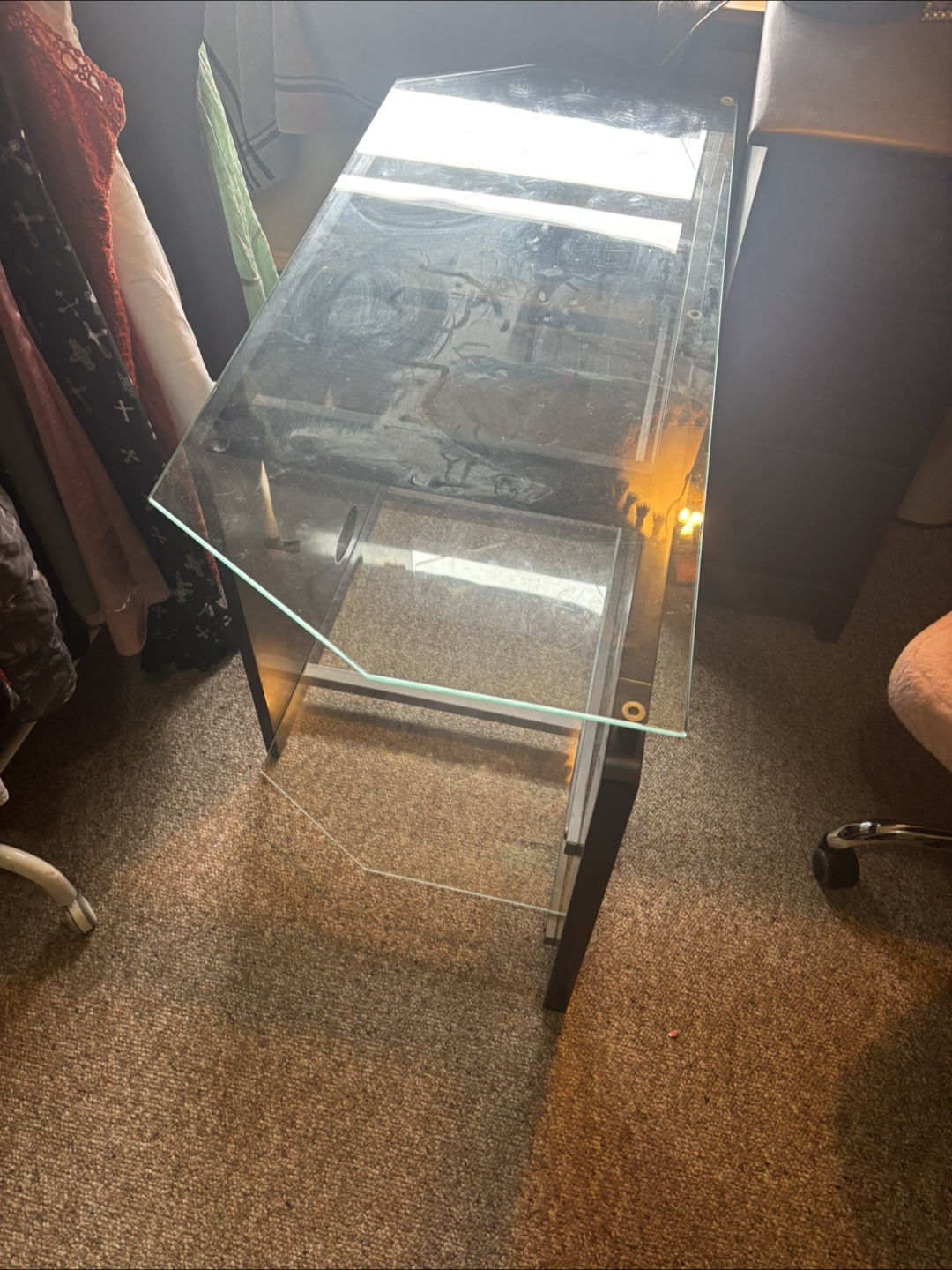 Glass Top TV Stand - photo 2