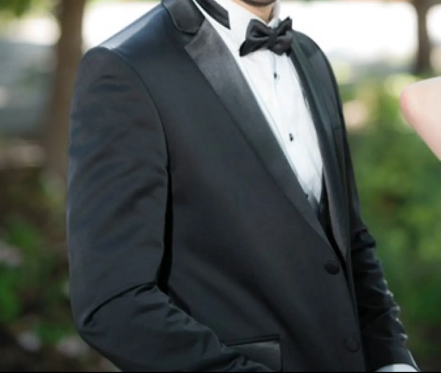 Men's Black Tuxedo Suit - Jacket, Vest, pants thumbnail
