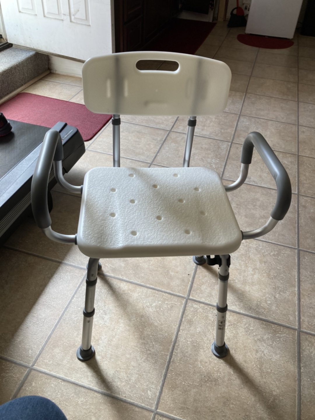 Adjustable Shower Chair with Backrest