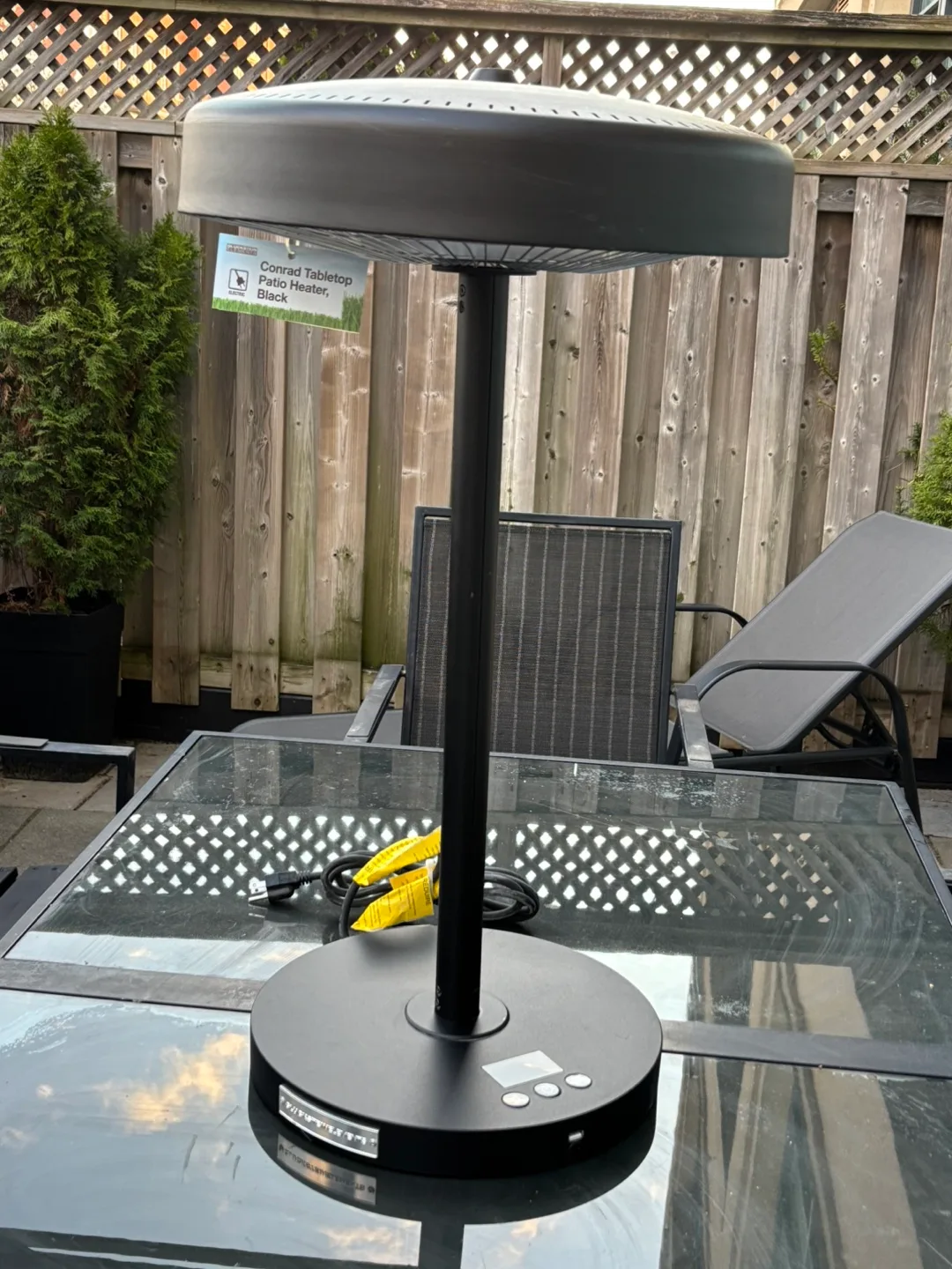 GluckStein Elements Conrad Tabletop Patio Heater thumbnail