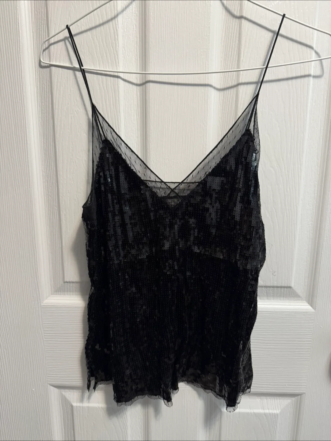 Free People Intimates Black Sequin Cami image indicator(2)