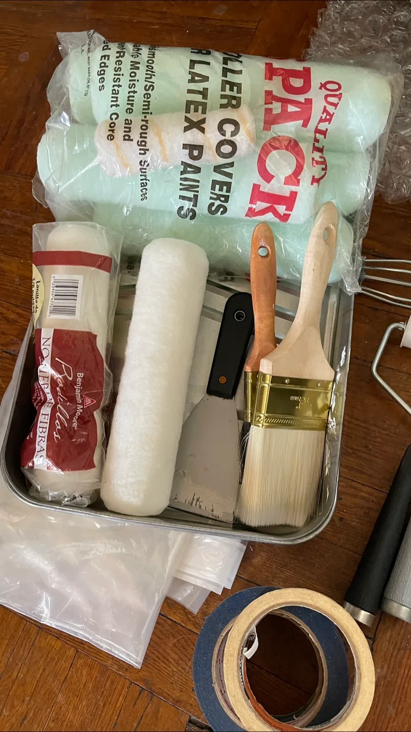 Painting Supplies Bundle - Rollers, Brushes, Tape & Tray thumbnail