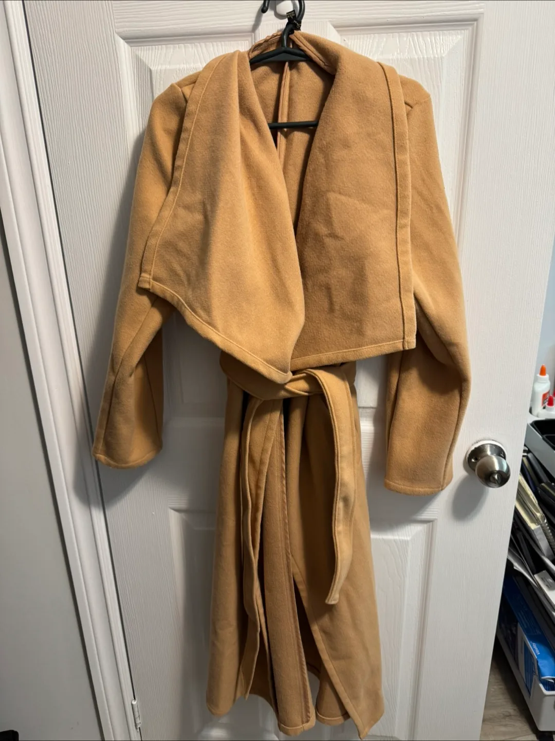 Shinestrar Camel Wrap Coat - Size Large image indicator(2)