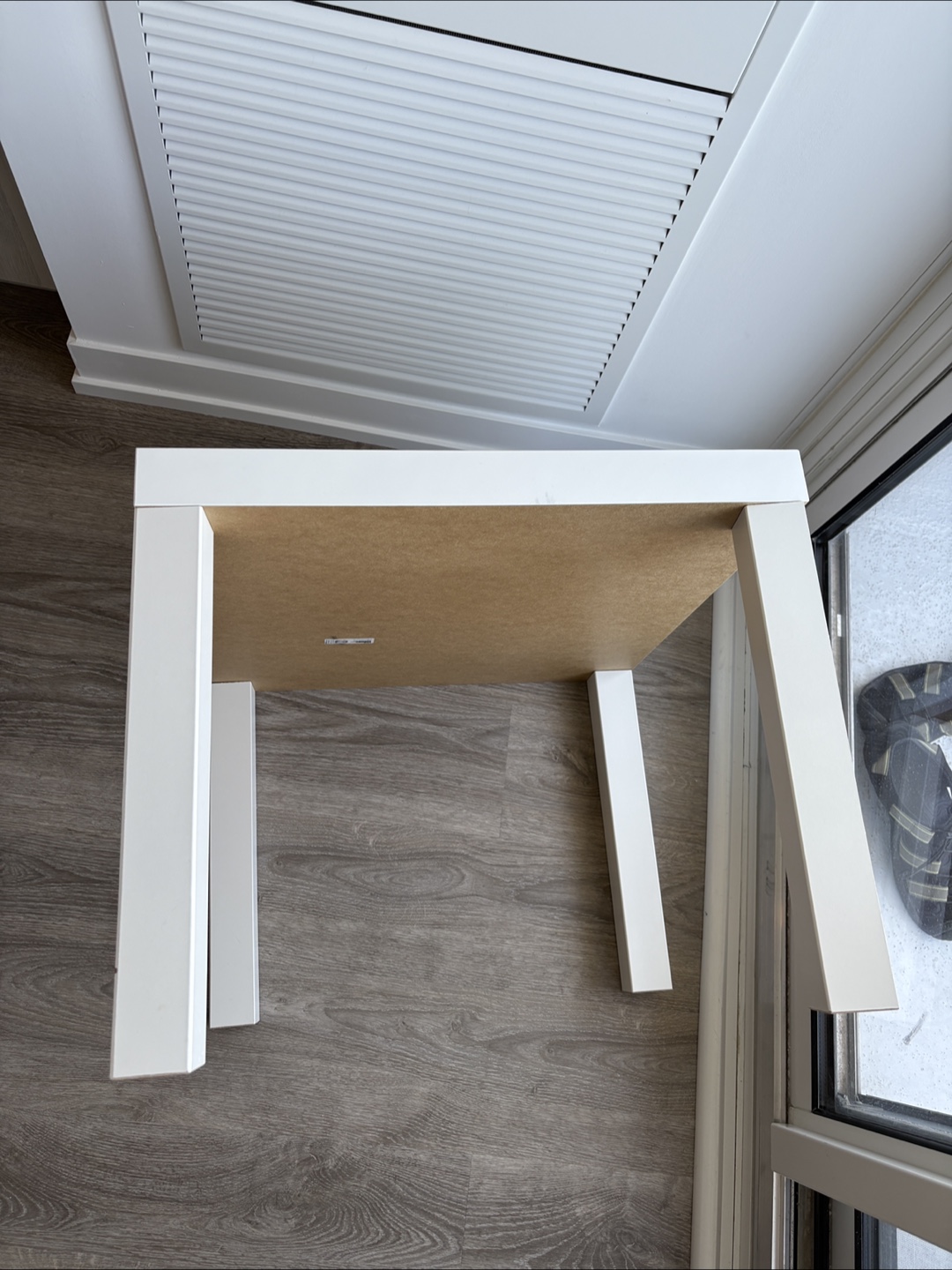 White IKEA Lack Side Table