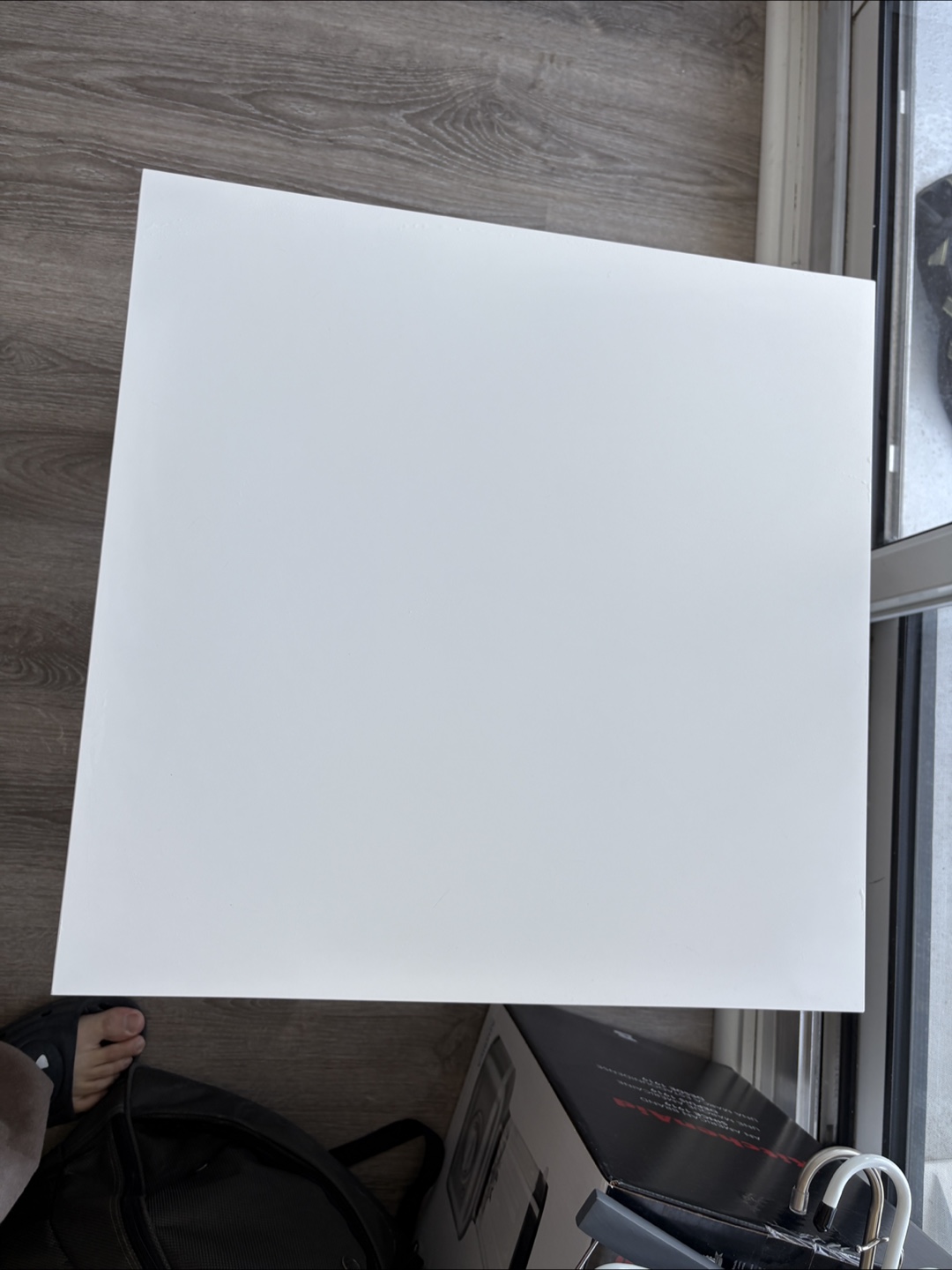 White IKEA Lack Side Table - photo 2