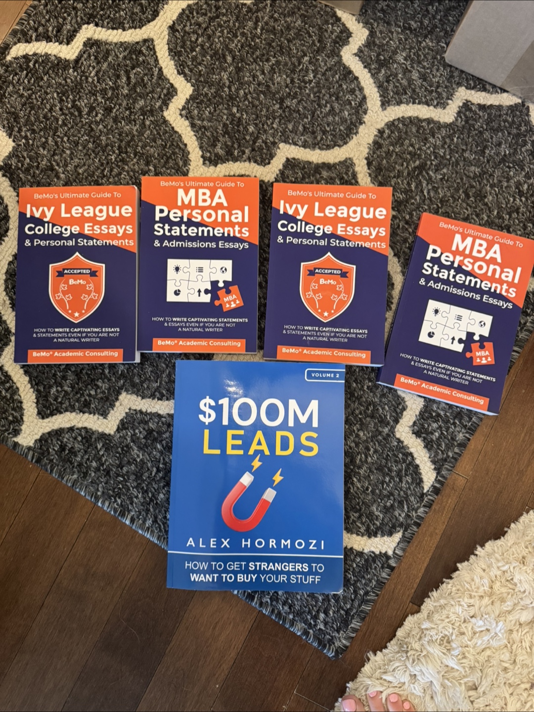5 education books and sales book