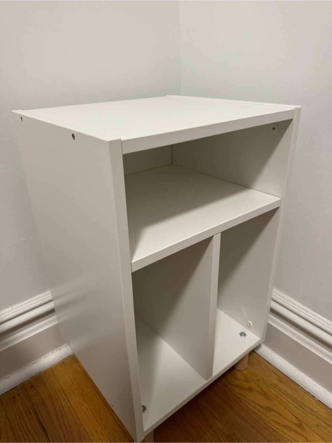 IKEA White Corner Shelf/Storage Cube