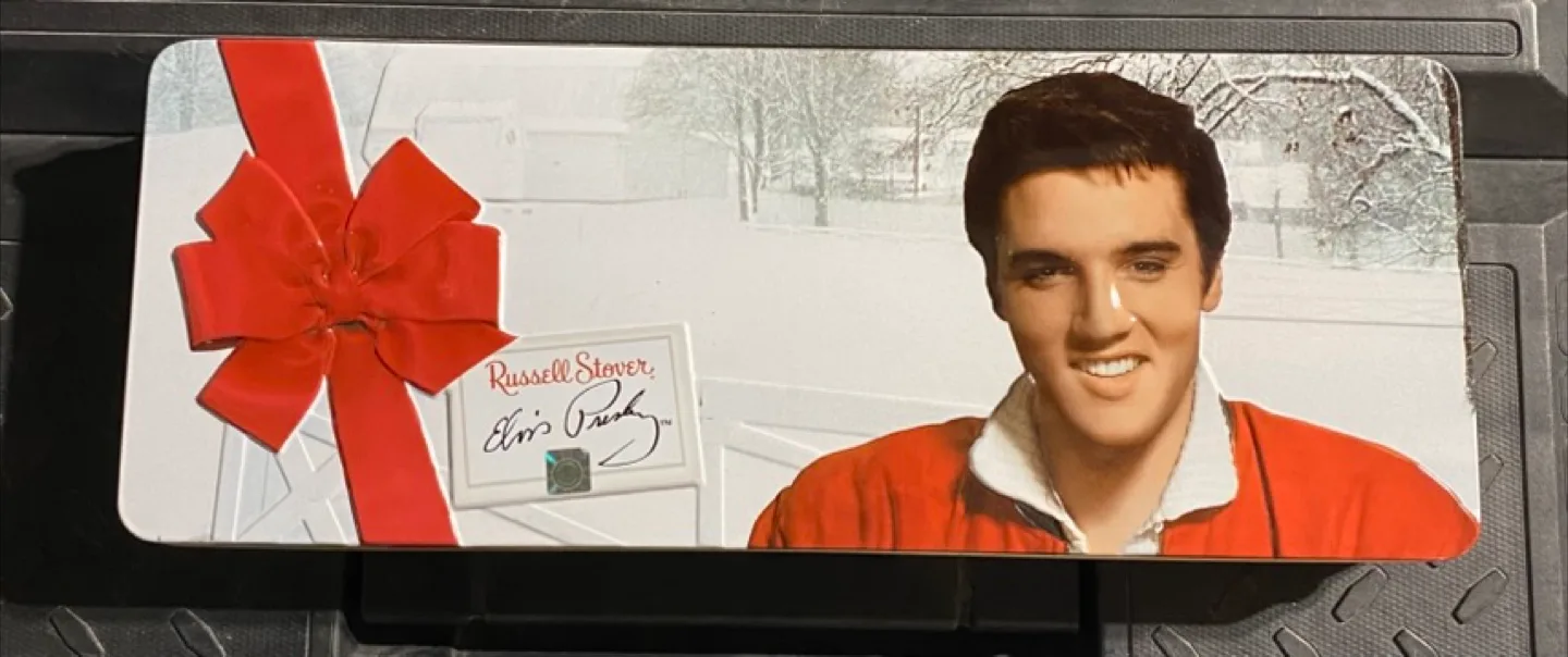 Elvis Presley Russell Stover Christmas Tin thumbnail
