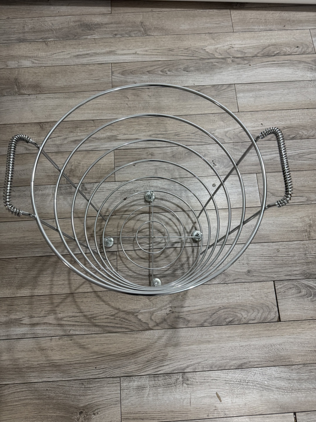 Chrome Wire Basket Laundry Hamper - photo 2