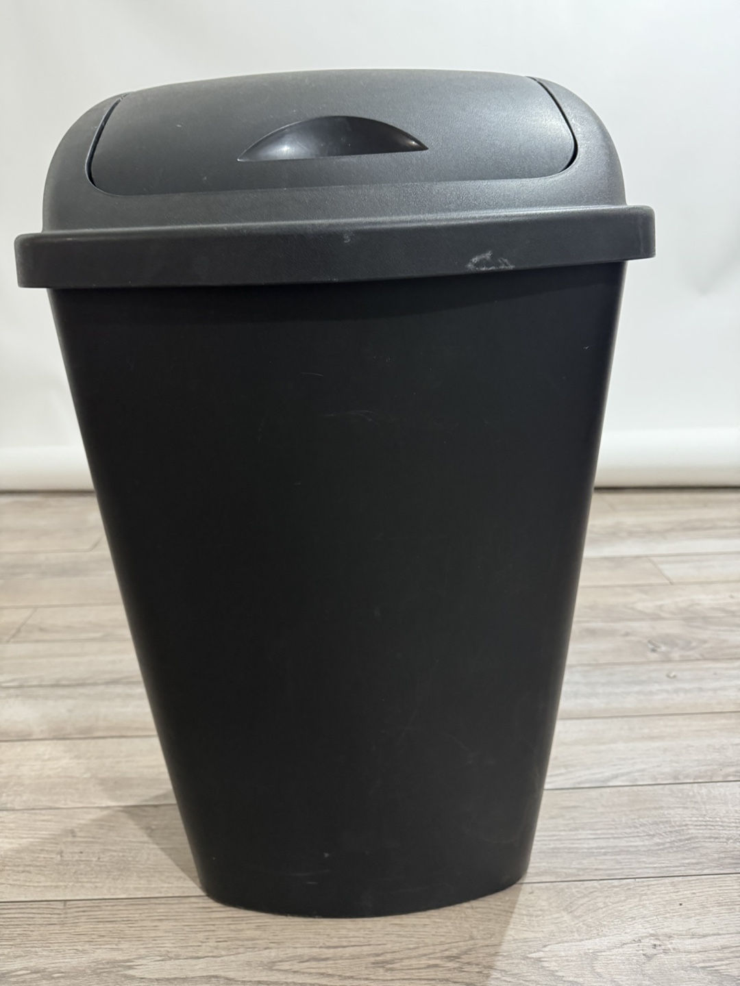 Black Trash Can