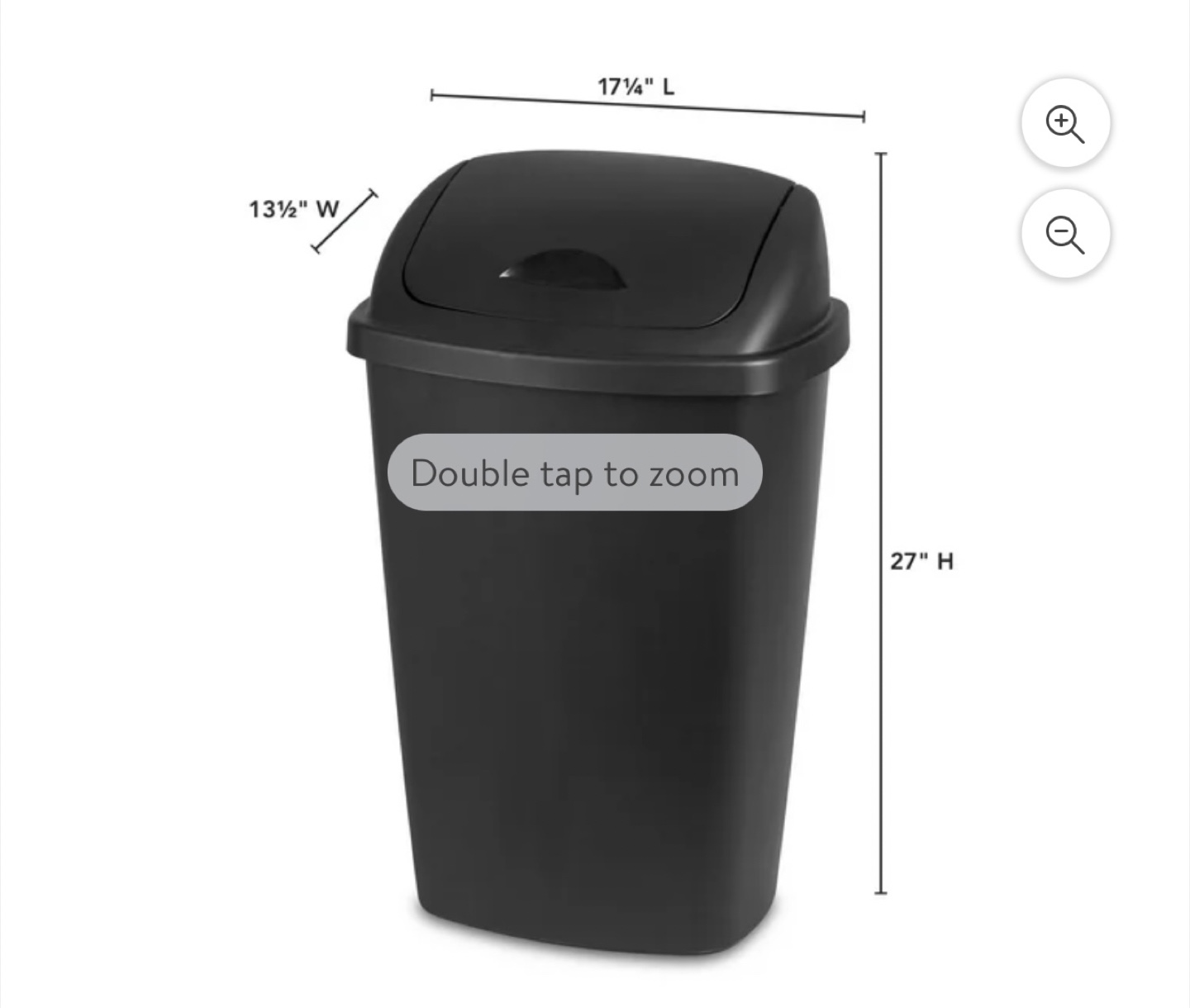 Black Trash Can - photo 4