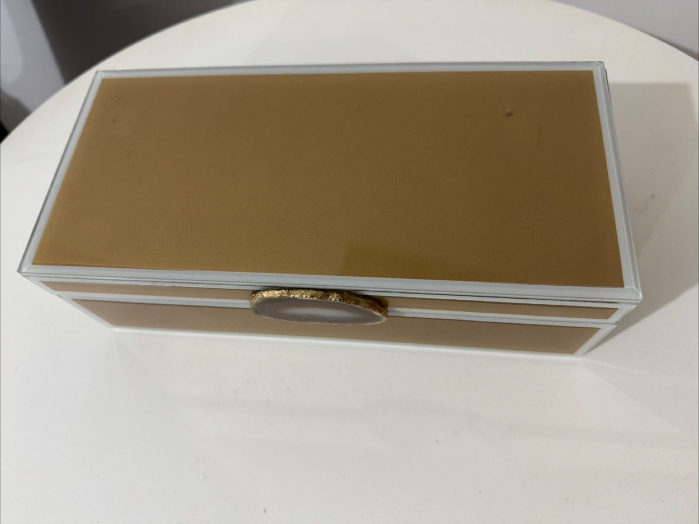Gold Agate Jewelry Box - photo 3