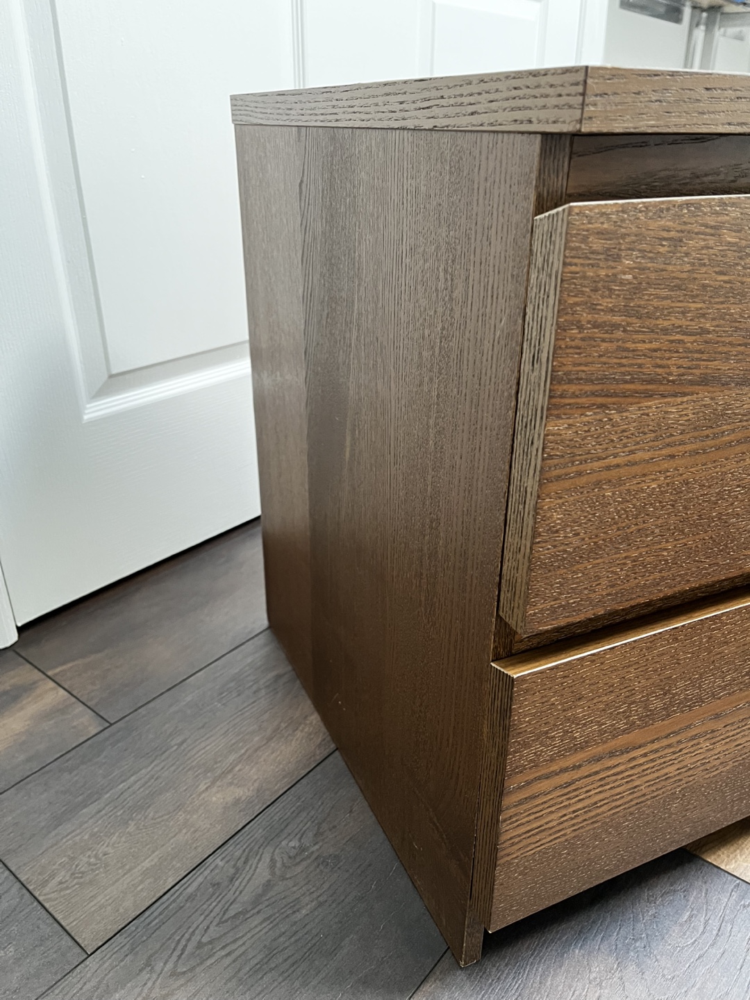 IKEA MALM Two-Drawer Nightstand - Walnut - photo 3