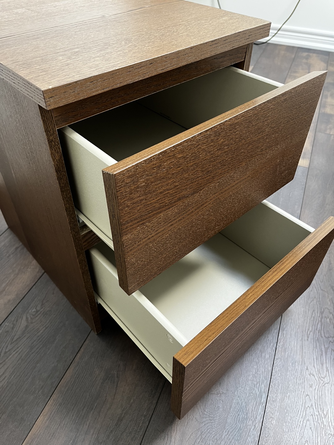 IKEA MALM Two-Drawer Nightstand - Walnut - photo 5