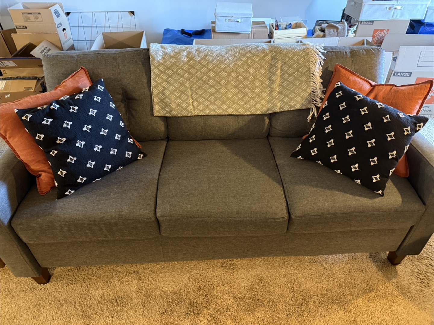3 seater Gray Sofa - photo 2