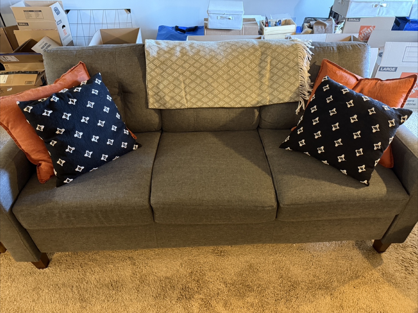 3 seater Gray Sofa