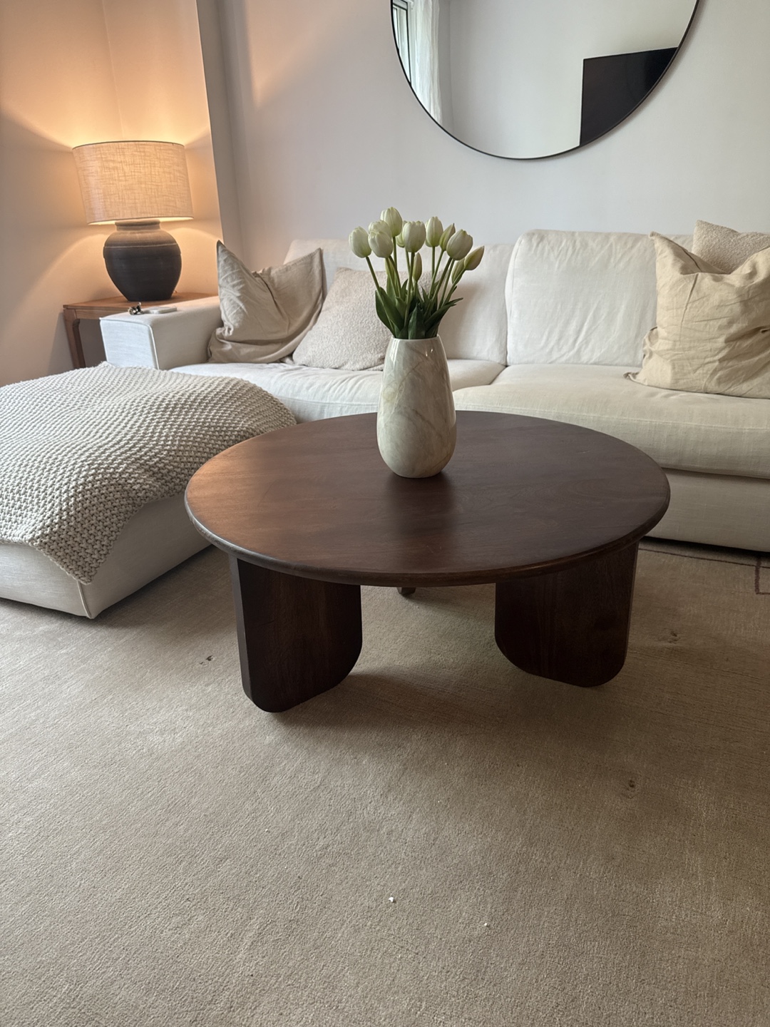 Mid-Century Modern Round Coffee Table - photo 3