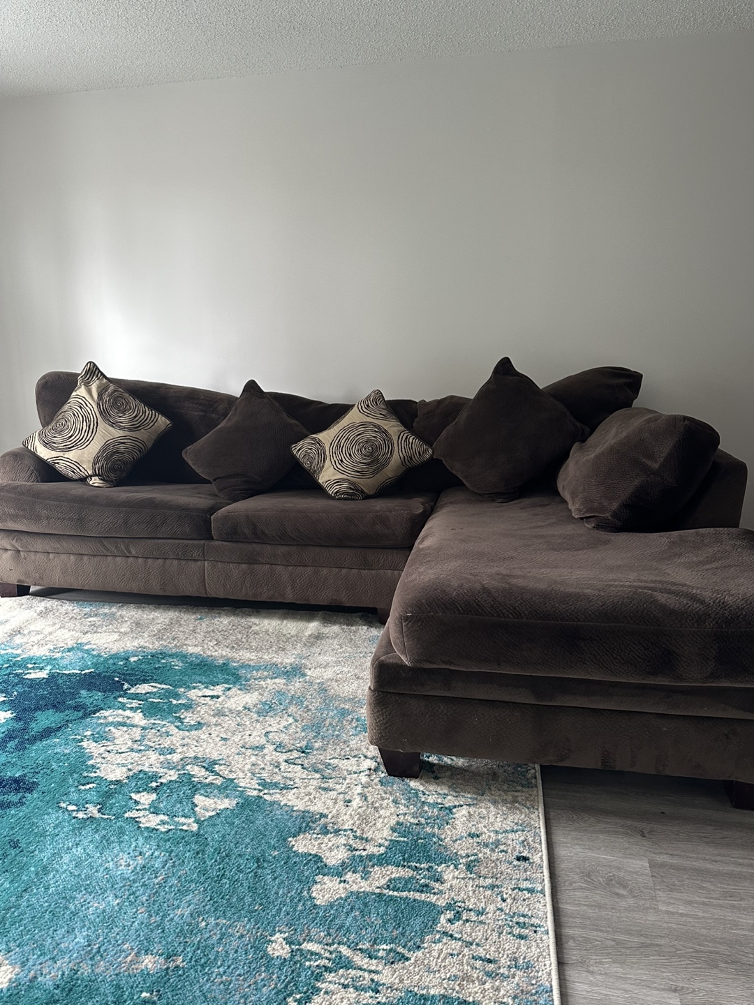 Brown Sectional Sofa - photo 2
