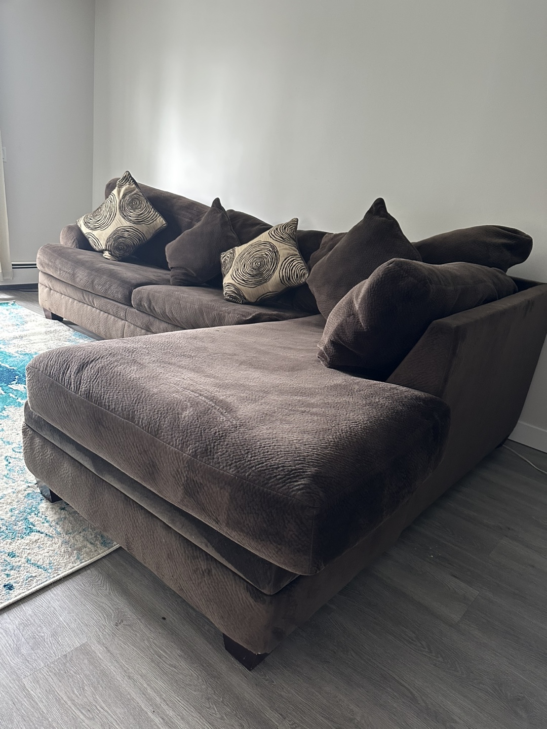 Brown Sectional Sofa - photo 5