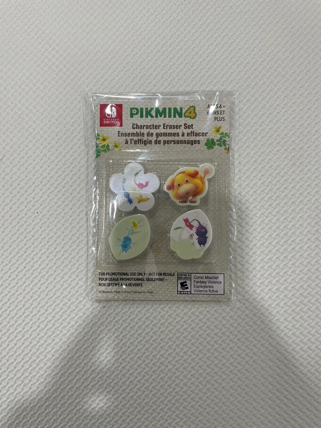 Pikmin 4 Character Eraser Set - Nintendo Switch thumbnail