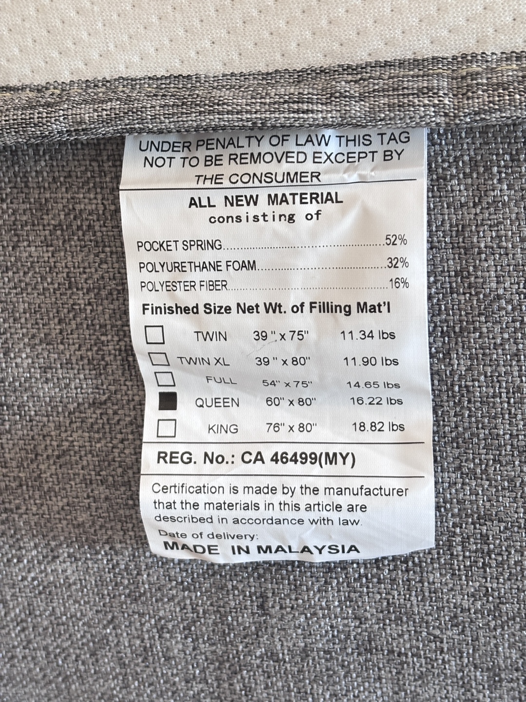 Queen Bed Frame and Mattress Set , Box Spring - photo 3