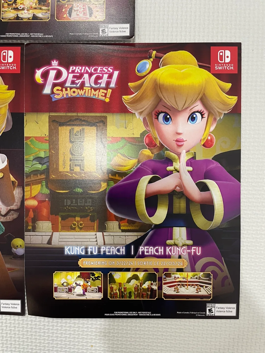 Princess Peach Showtime! Promotional Flyers (Set of 3) thumbnail