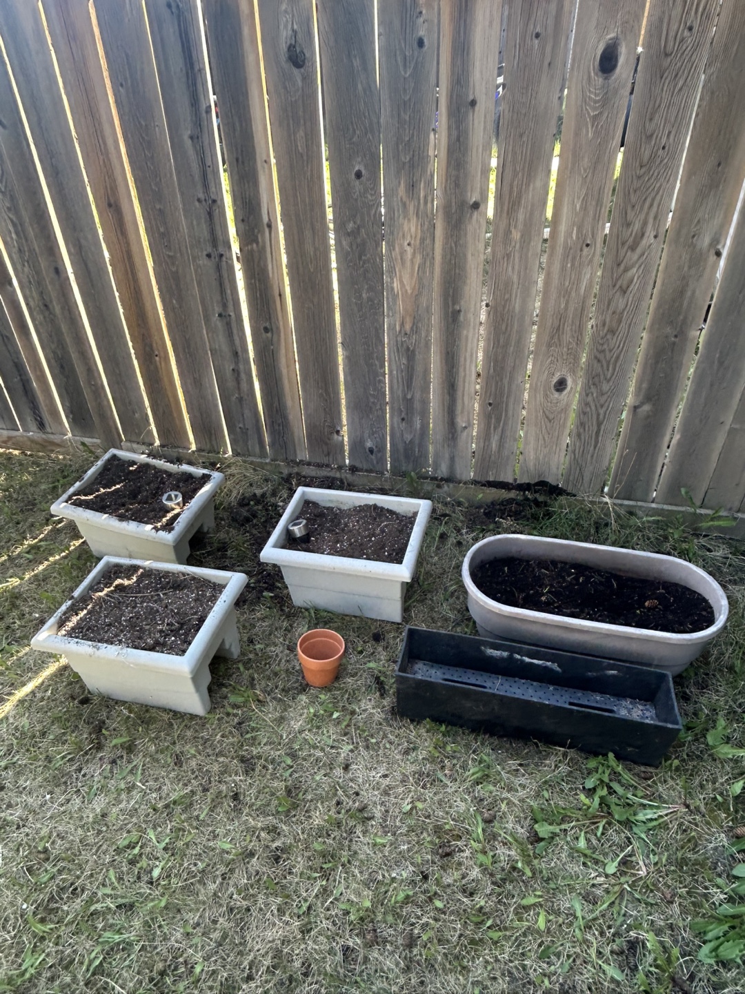 Assorted Plastic Planters & Trays - photo 2