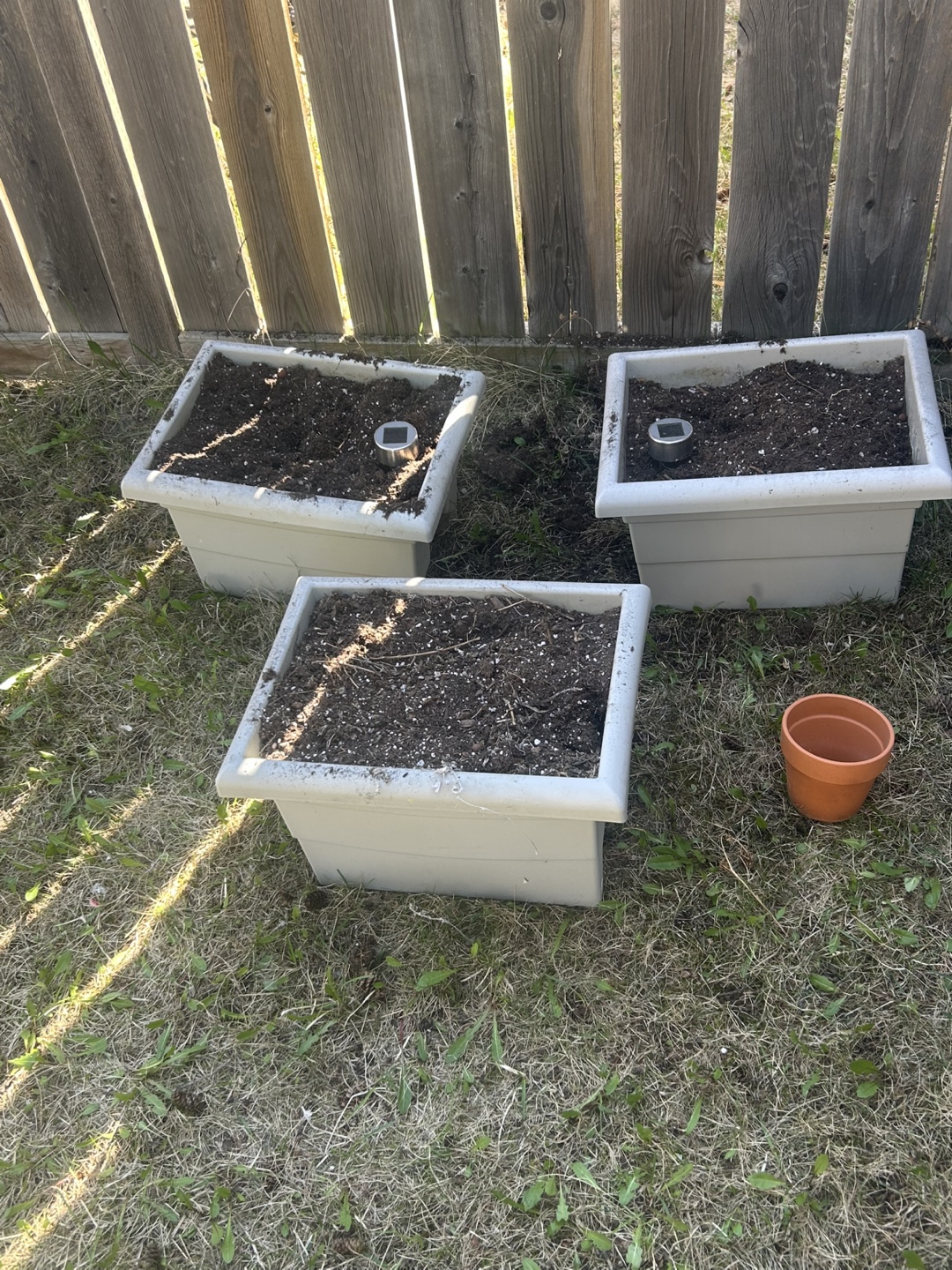 Assorted Plastic Planters & Trays