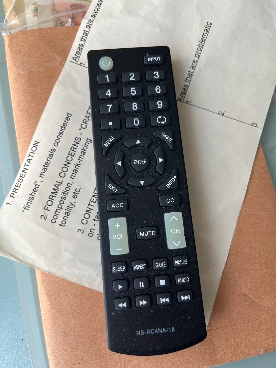 NS-RC4NA-18 Sharp TV Remote thumbnail