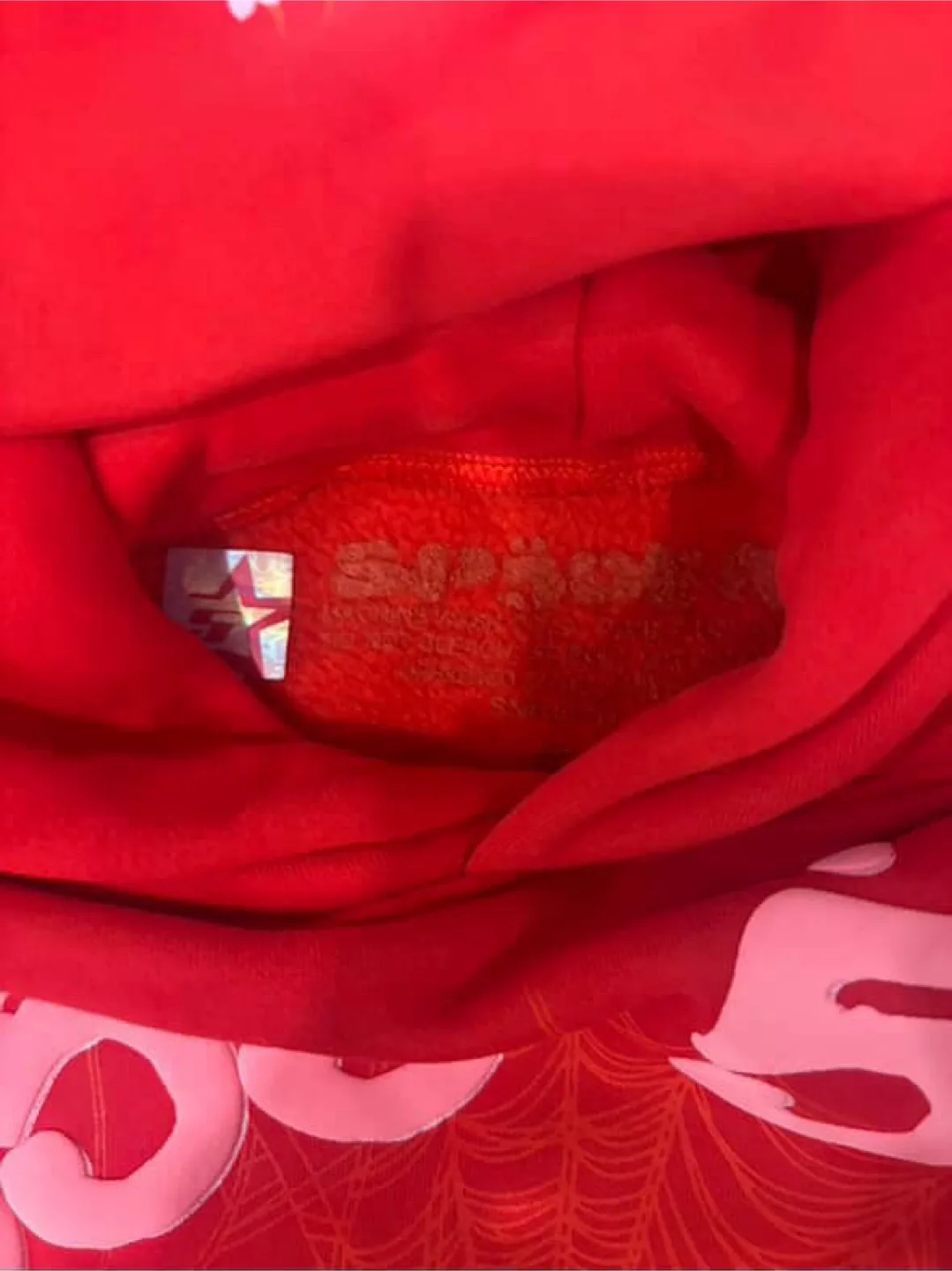 Red 555 Spider Hoodie image indicator(3)