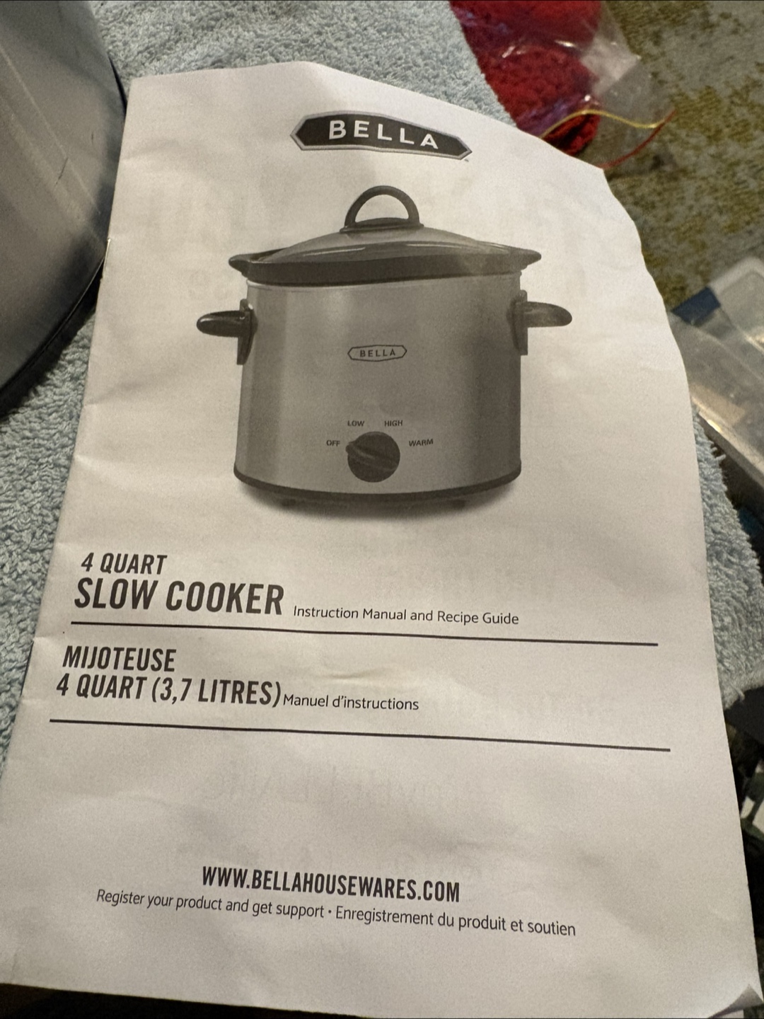 Bella 4-Quart Slow Cooker