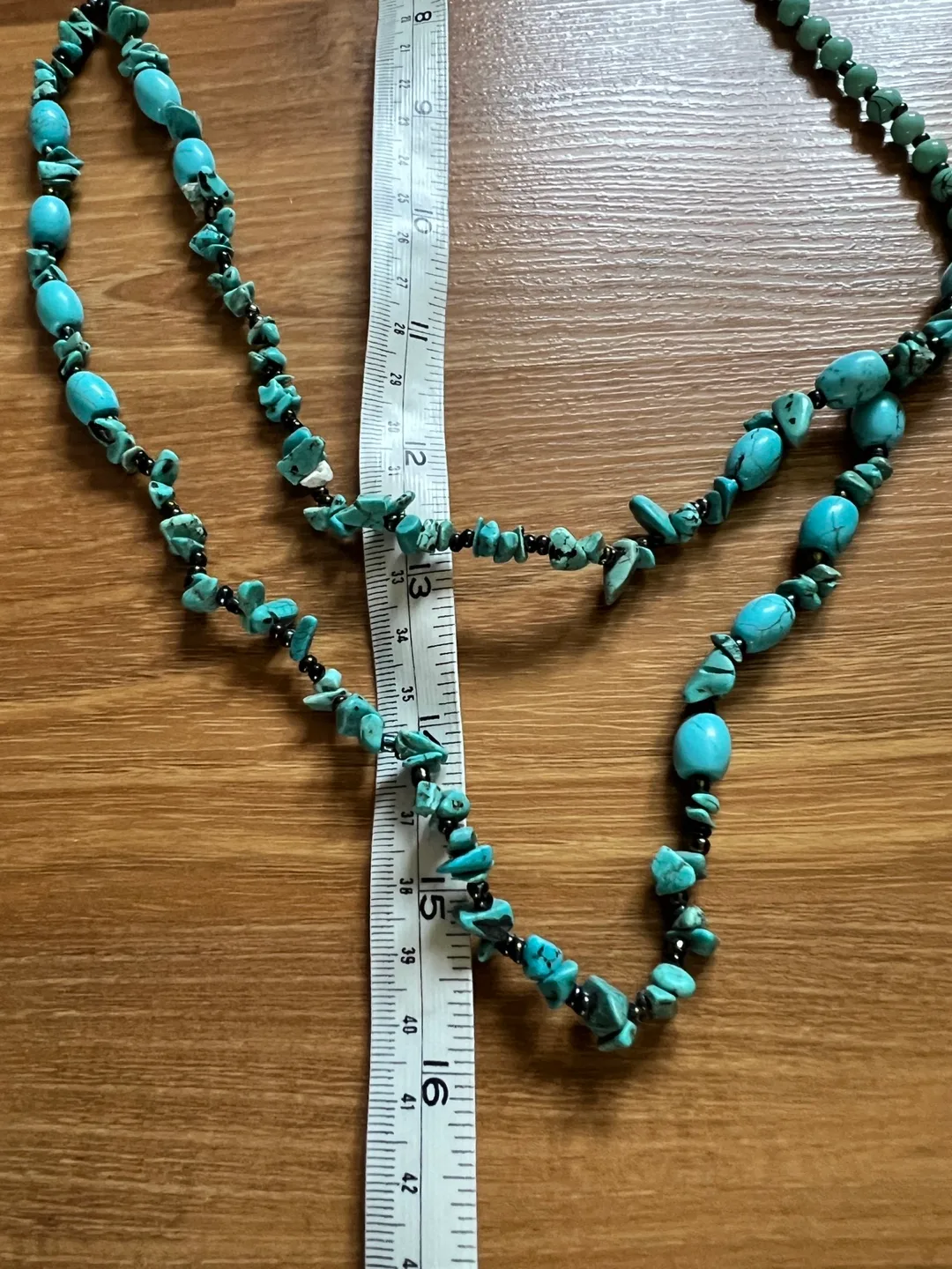 Double Strand Turquoise Bead Necklace image indicator(5)