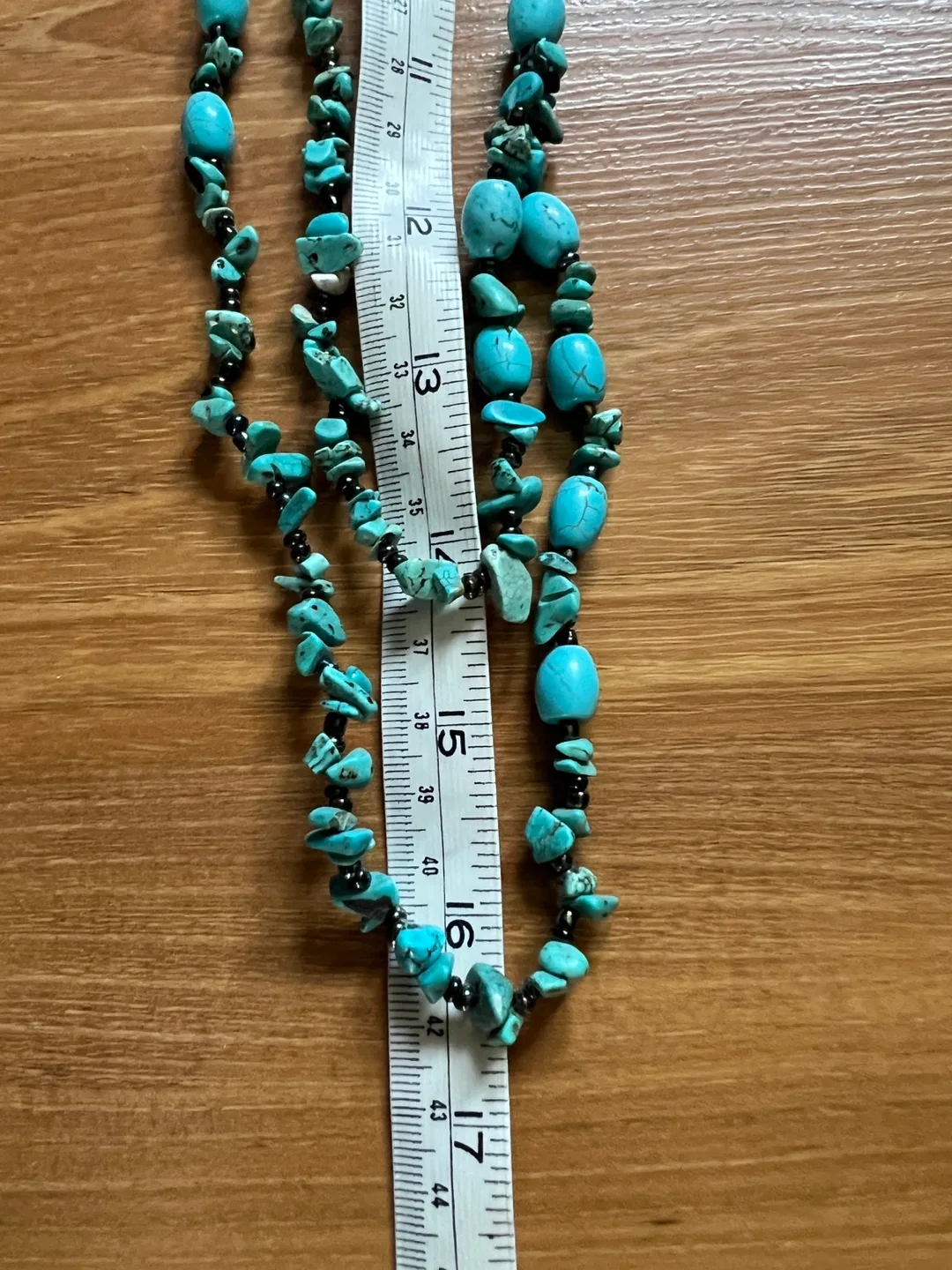 Double Strand Turquoise Bead Necklace image indicator(4)